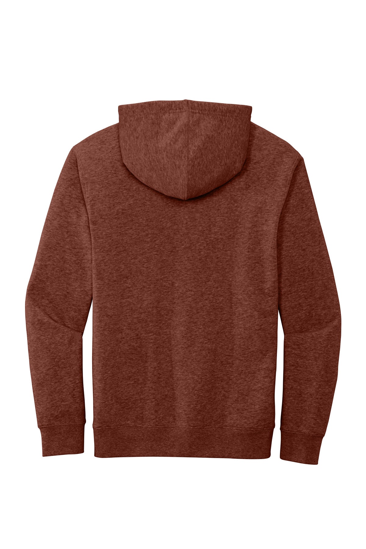 Custom Embroidered District Sweatshirts in Heathered Russet
