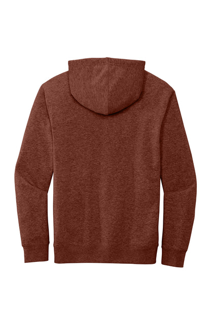 Custom Embroidered District Sweatshirts in Heathered Russet