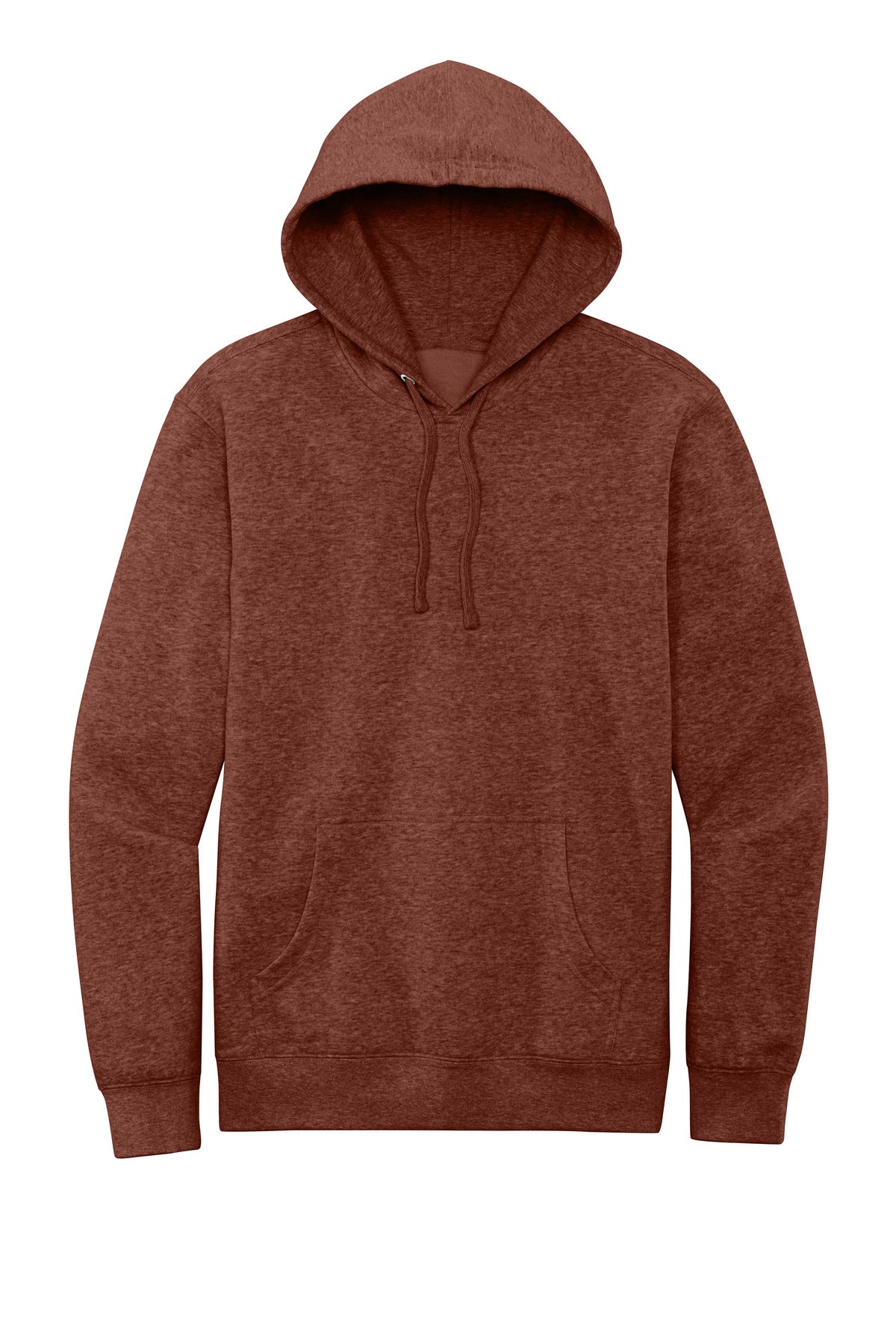 Custom Embroidered District Sweatshirts in Heathered Russet