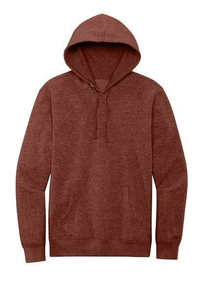 Custom Embroidered District Sweatshirts in Heathered Russet
