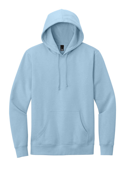 Custom Embroidered District Sweatshirts in Ice Blue