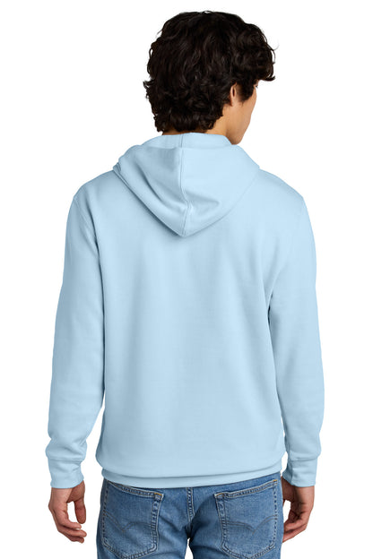 Custom Embroidered District V.I.T.Fleece Hoodie DT6100,Ice Blue