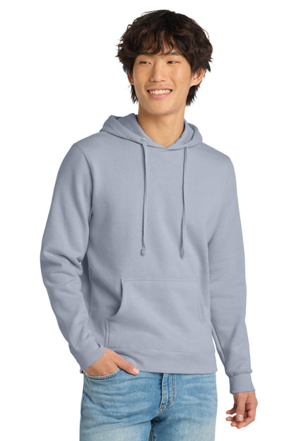 Custom Embroidered District Sweatshirts in Icelandic Purple