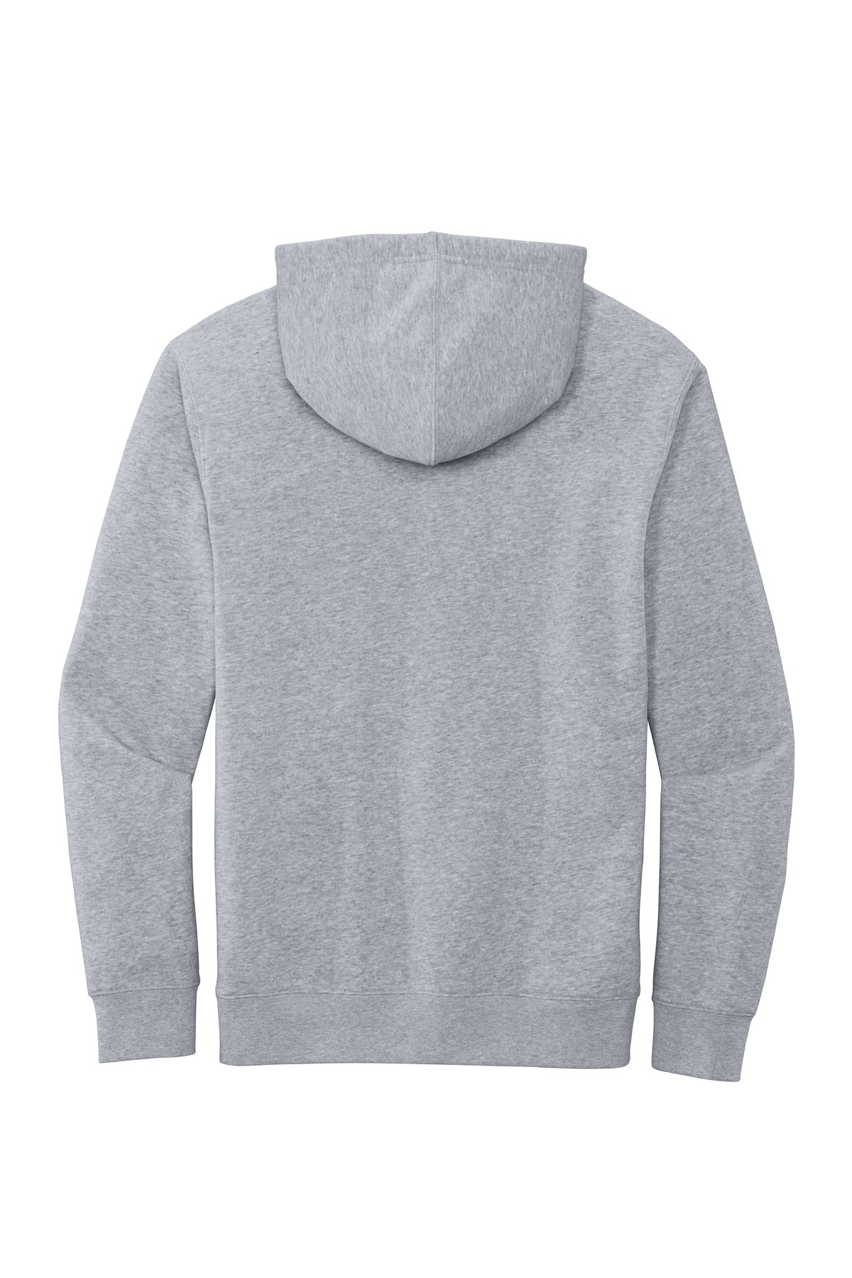 Custom Embroidered District Sweatshirts in Light Heather Grey