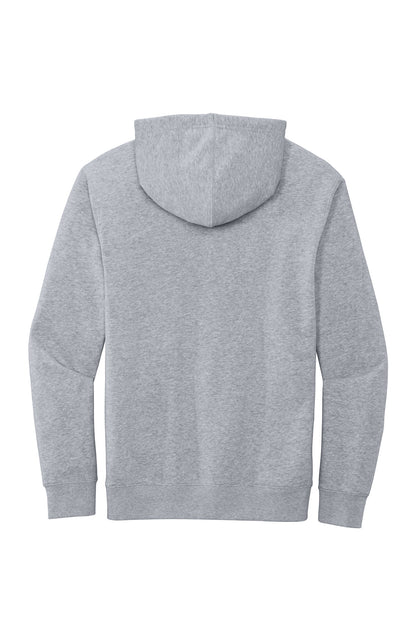 Custom Embroidered District Sweatshirts in Light Heather Grey