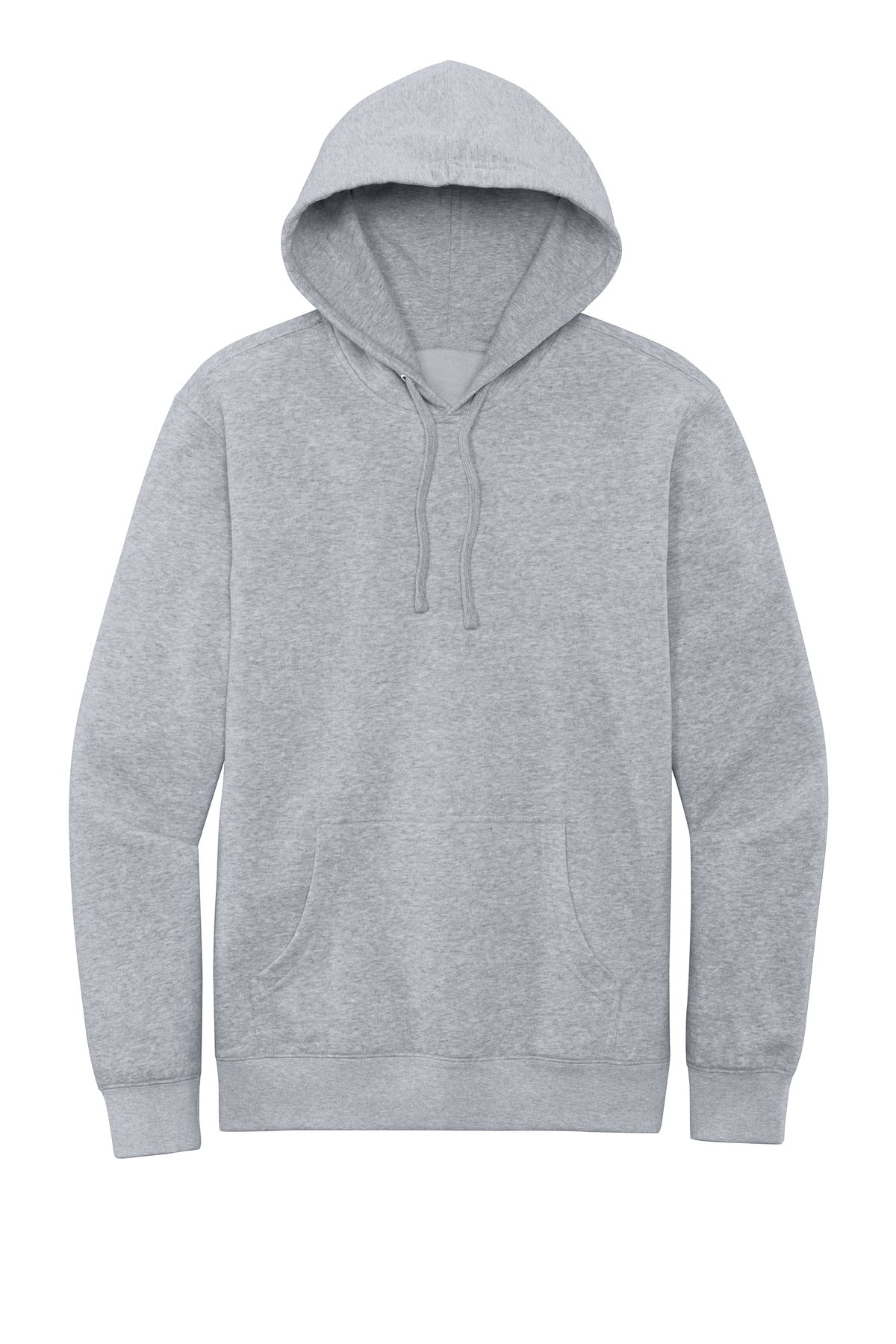 Custom Embroidered District Sweatshirts in Light Heather Grey