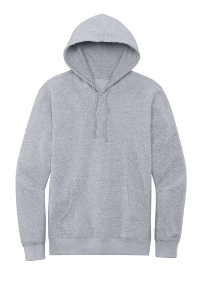 Custom Embroidered District Sweatshirts in Light Heather Grey
