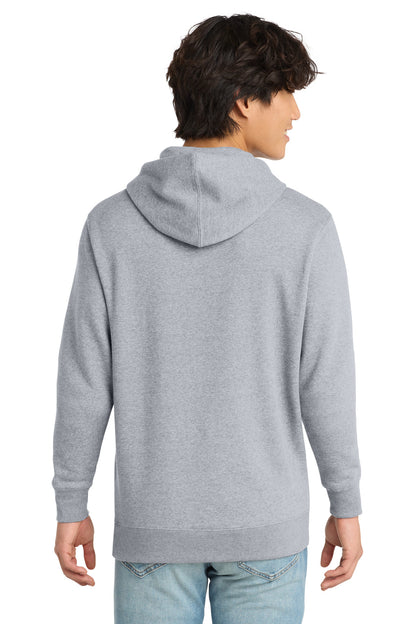 Custom Embroidered District Sweatshirts in Light Heather Grey