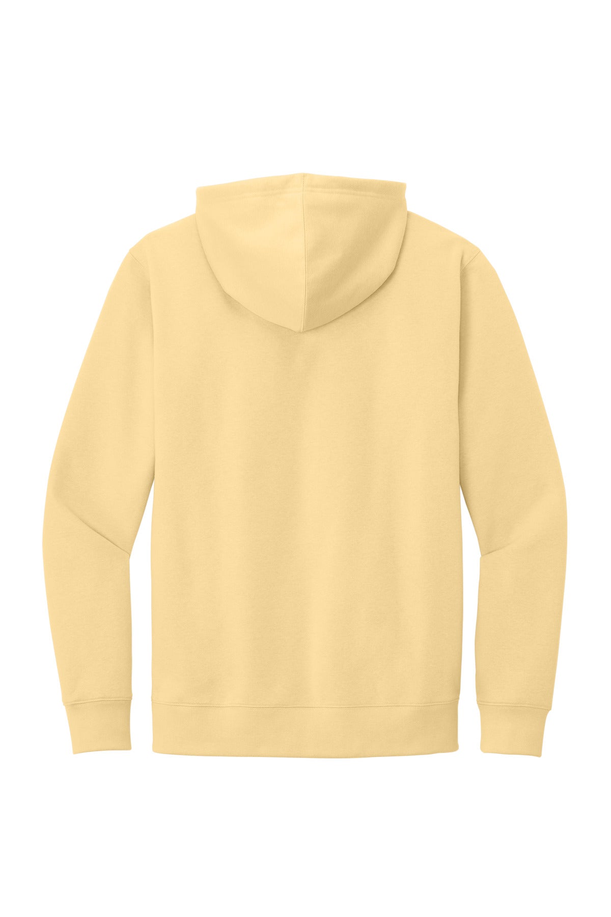 Custom Embroidered District Sweatshirts in Light Yellow