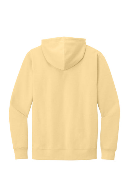 Custom Embroidered District Sweatshirts in Light Yellow
