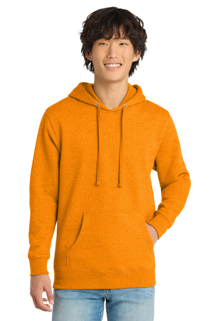 Custom Embroidered District Sweatshirts in Marigold Heather