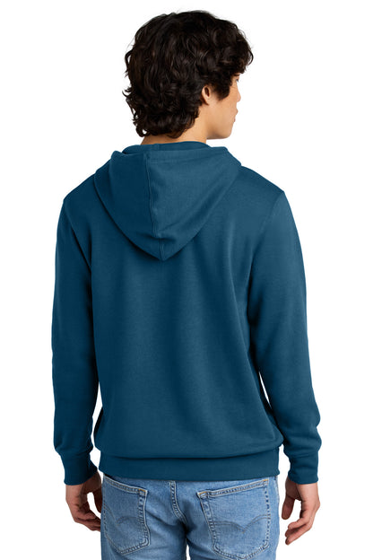 Custom Embroidered District V.I.T.Fleece Hoodie DT6100,Neptune Blue