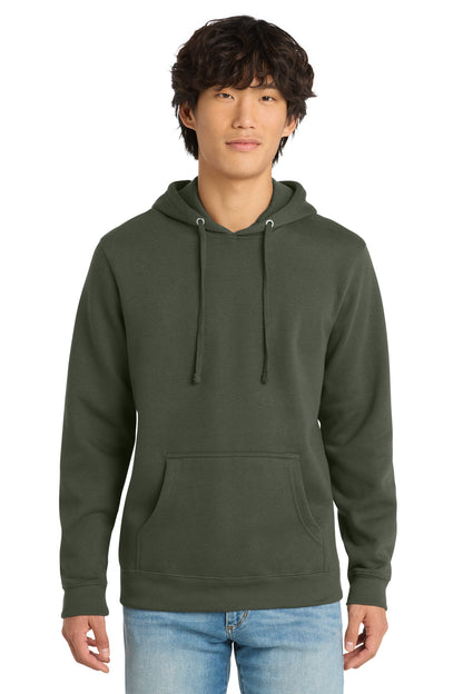Custom Embroidered District Sweatshirts in Olive