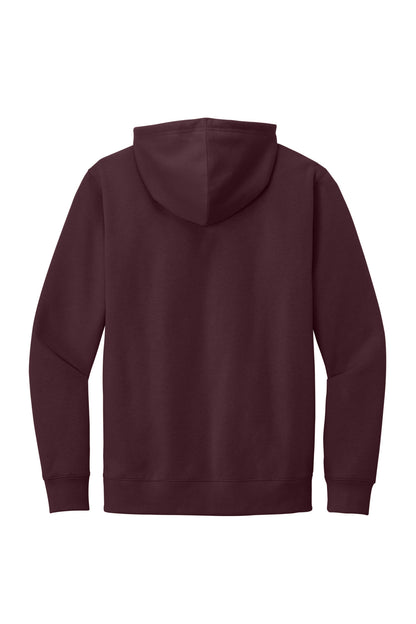 Custom Embroidered District Sweatshirts in Plum