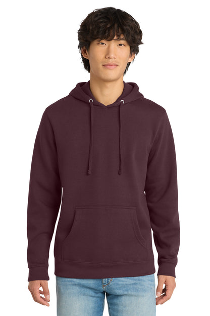 Custom Embroidered District Sweatshirts in Plum