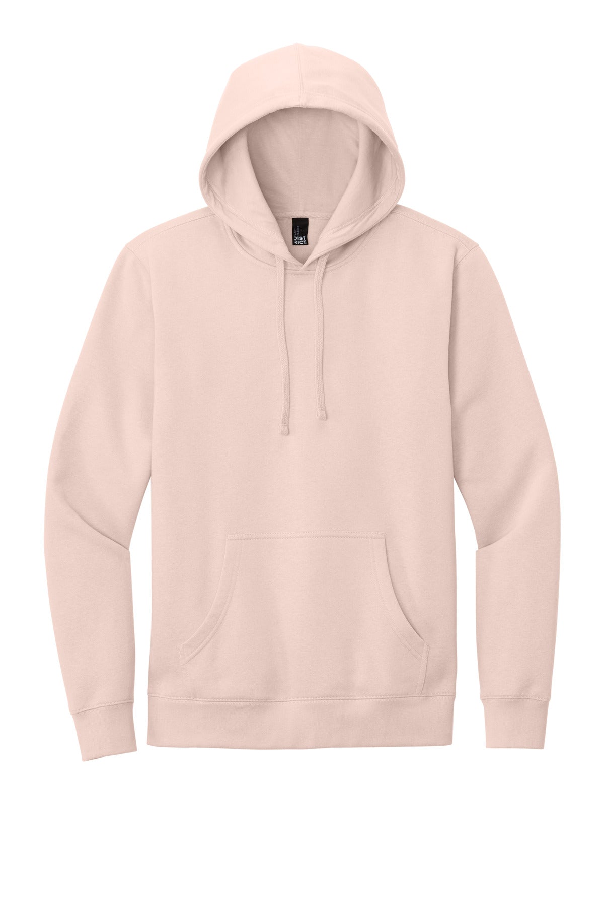 Custom Embroidered District Sweatshirts in Rosewater Pink