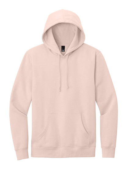 Custom Embroidered District Sweatshirts in Rosewater Pink