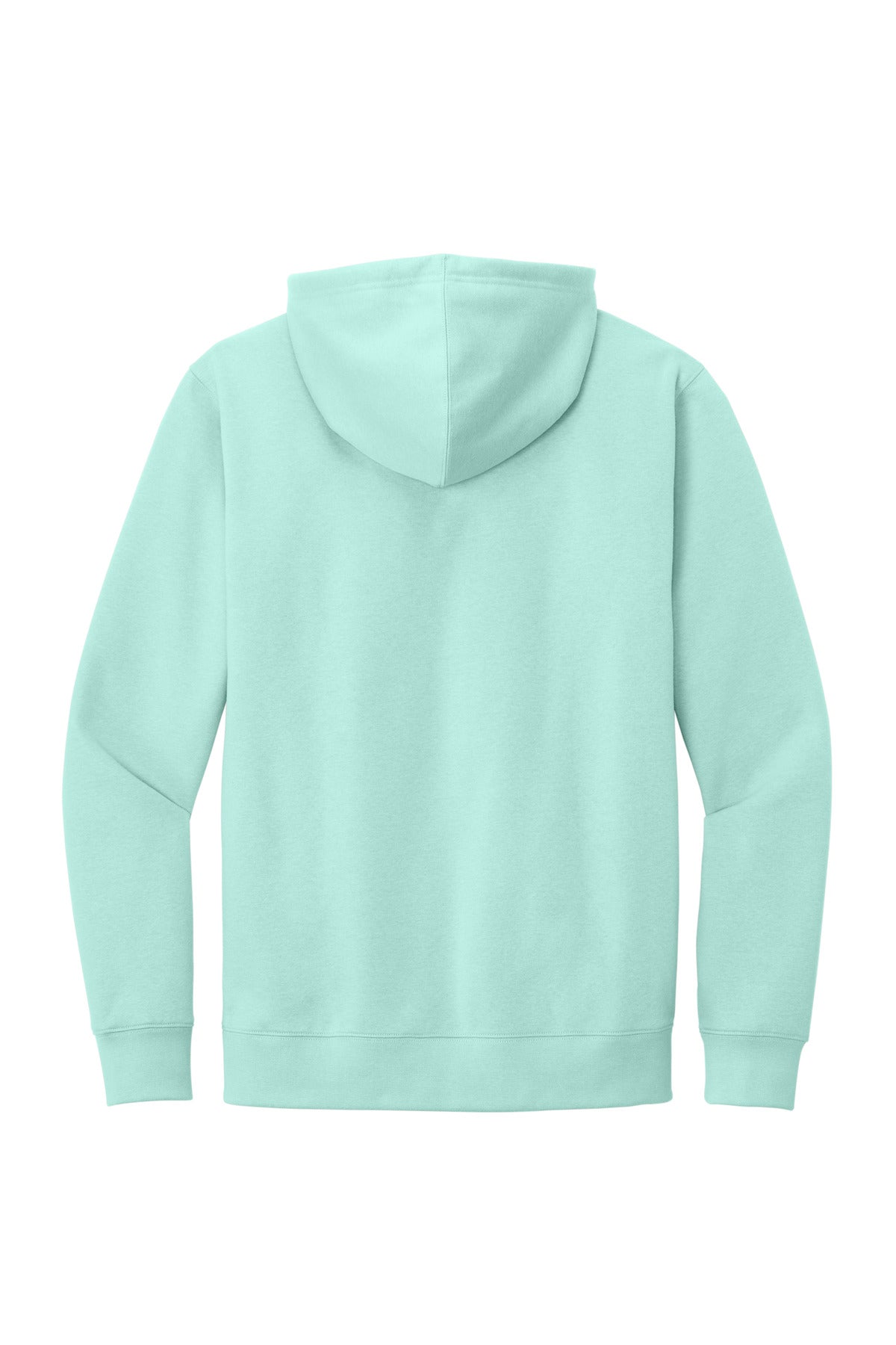 Custom Embroidered District Sweatshirts in Sea Mist