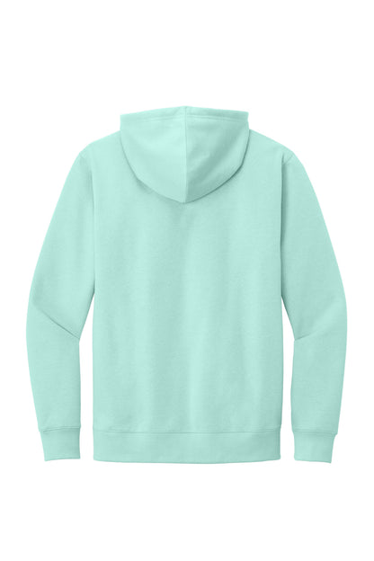 Custom Embroidered District Sweatshirts in Sea Mist