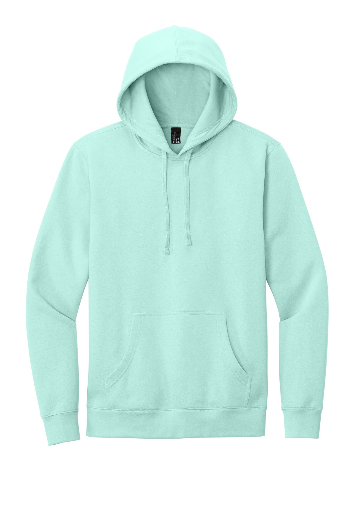 Custom Embroidered District Sweatshirts in Sea Mist
