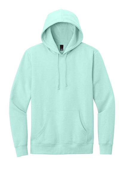Custom Embroidered District Sweatshirts in Sea Mist