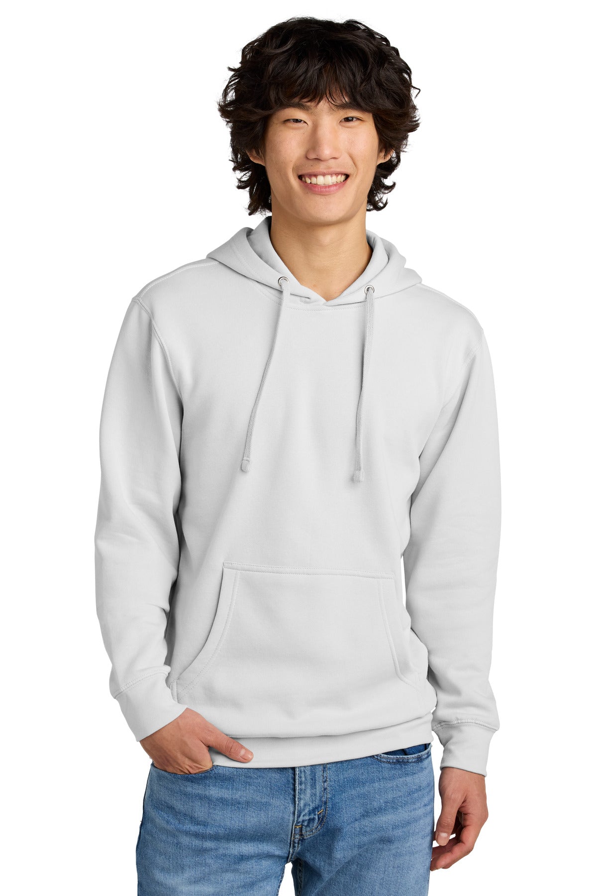 District V.I.T.Fleece Hoodie DT6100 White Smoke