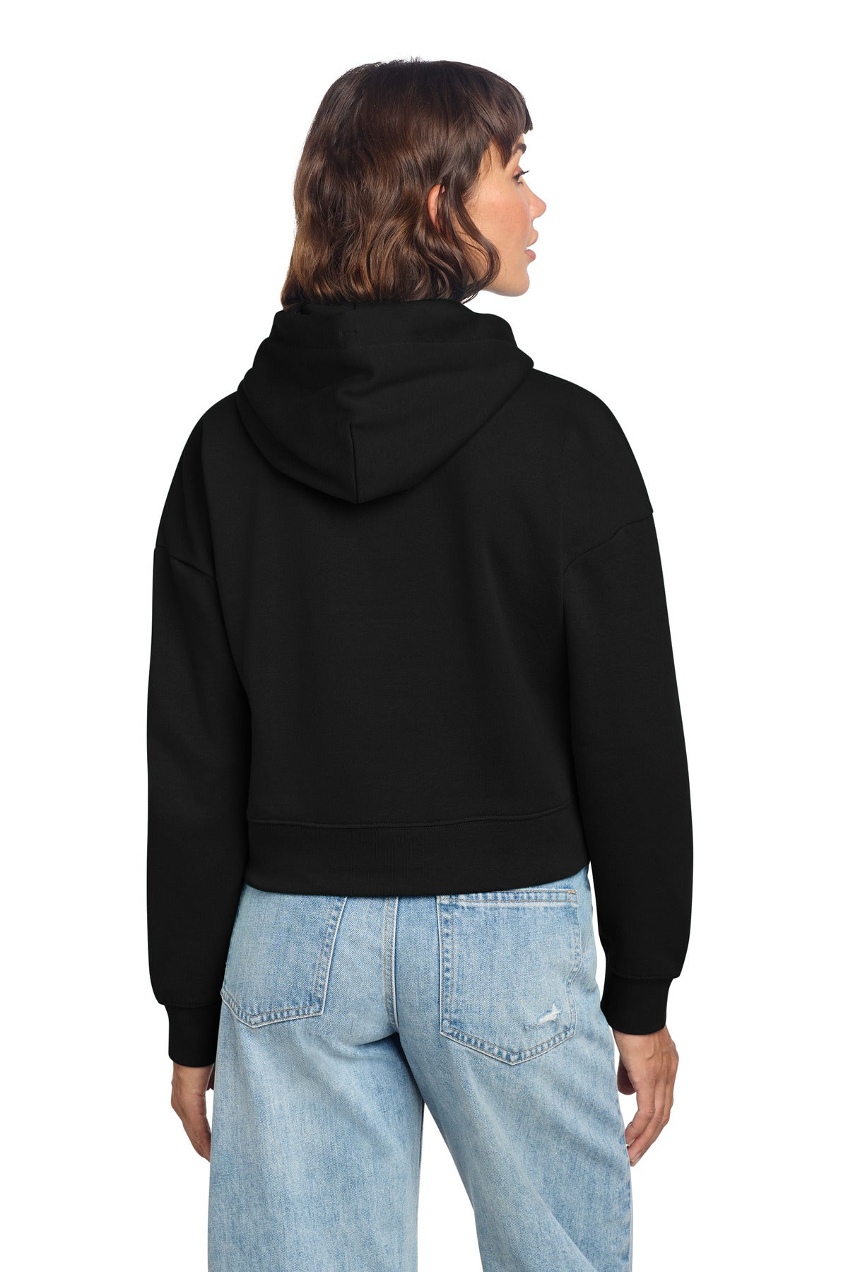 Custom Embroidered District Sweatshirts in Black