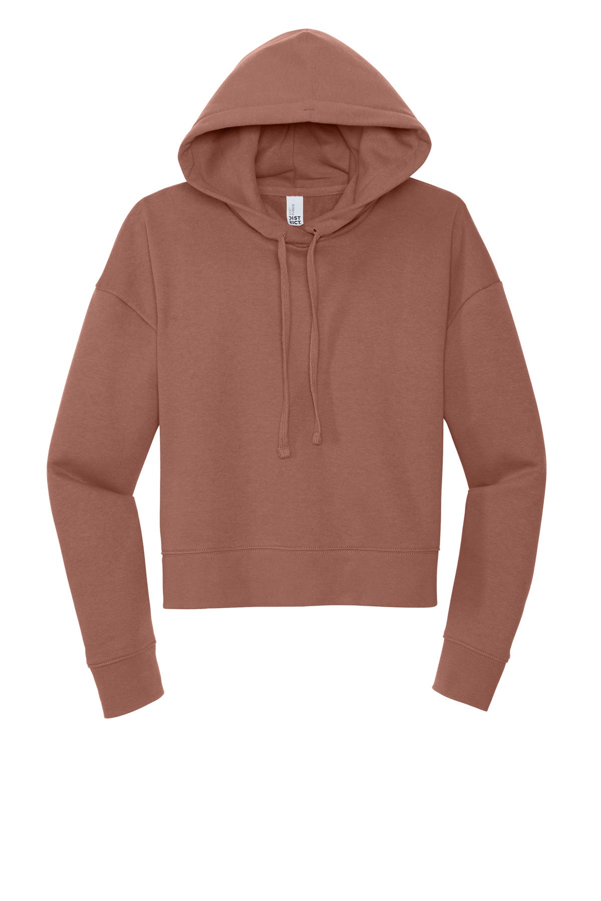 Custom Embroidered District Sweatshirts in Desert Rose