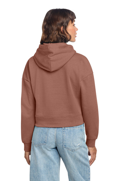 Custom Embroidered District Sweatshirts in Desert Rose