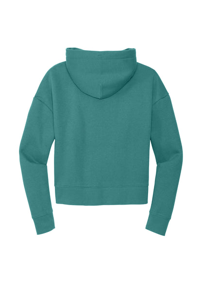 Custom Embroidered District Sweatshirts in Eucalyptus Blue