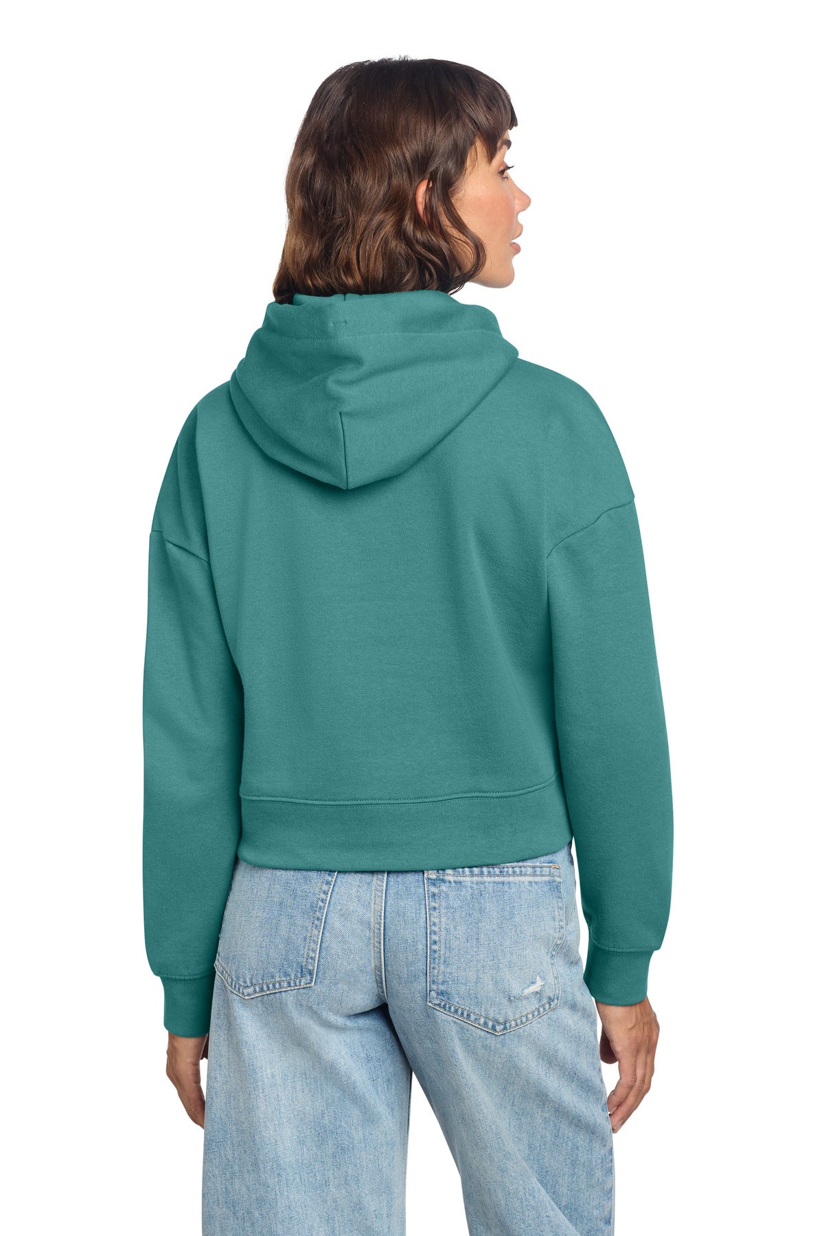 Custom Embroidered District Sweatshirts/Fleece in Eucalyptus Blue