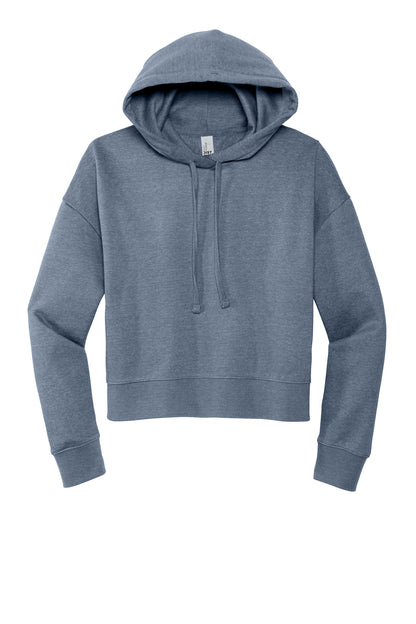 Custom Embroidered District Sweatshirts in Flint Blue Heather