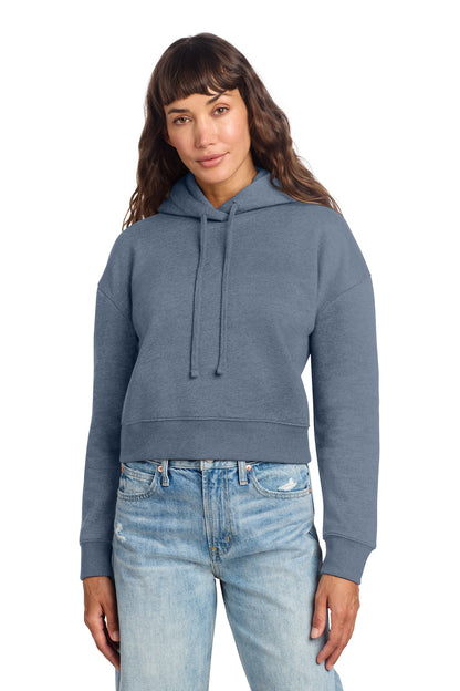 Custom Embroidered District Sweatshirts/Fleece in Flint Blue Heather