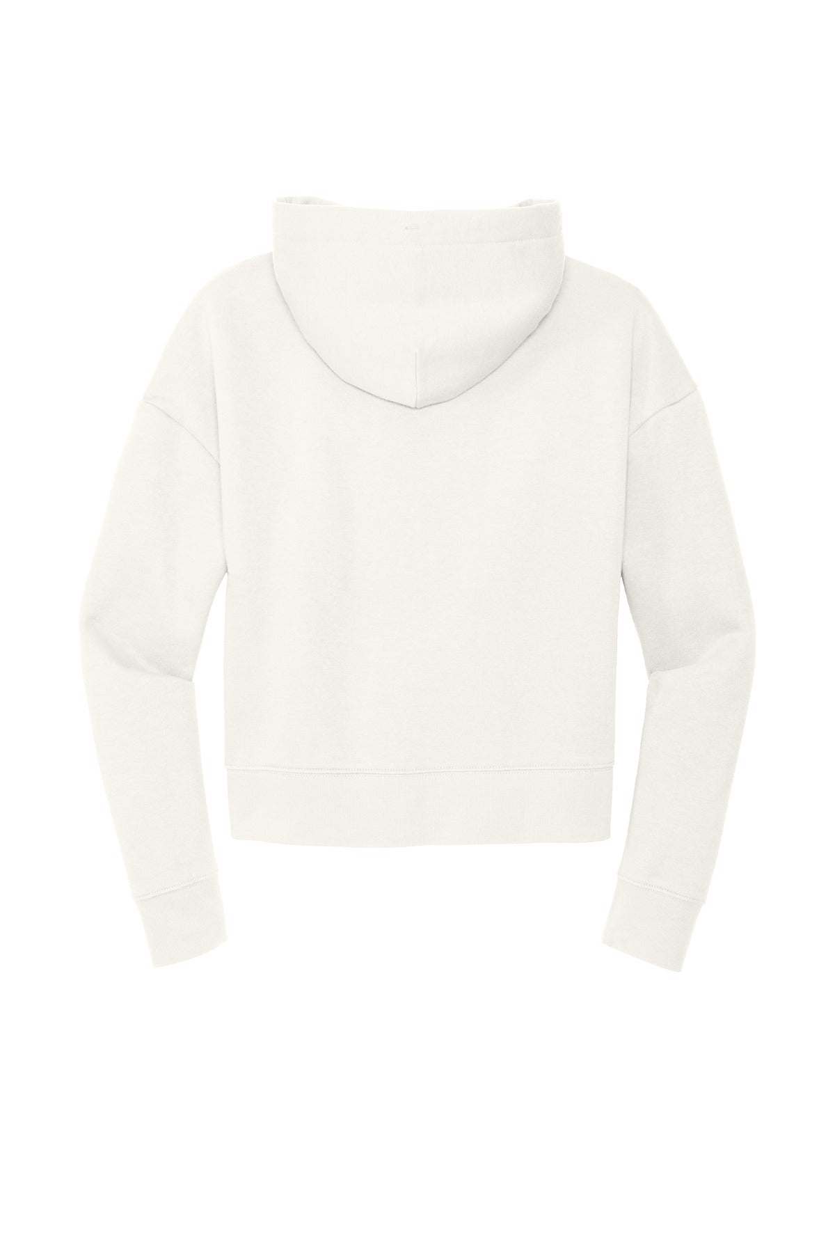 Custom Embroidered District Sweatshirts in Gardenia