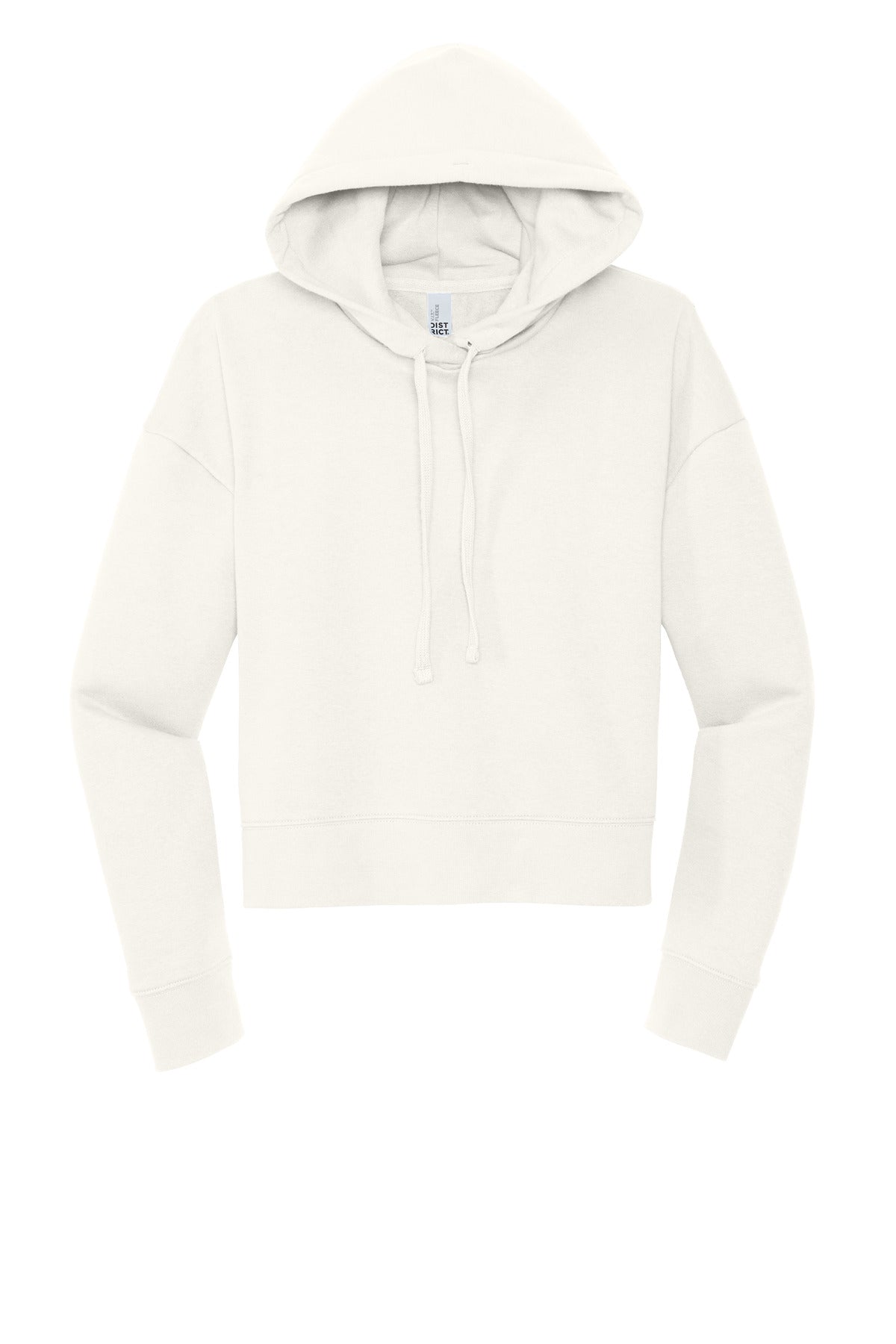 Custom Embroidered District Sweatshirts in Gardenia