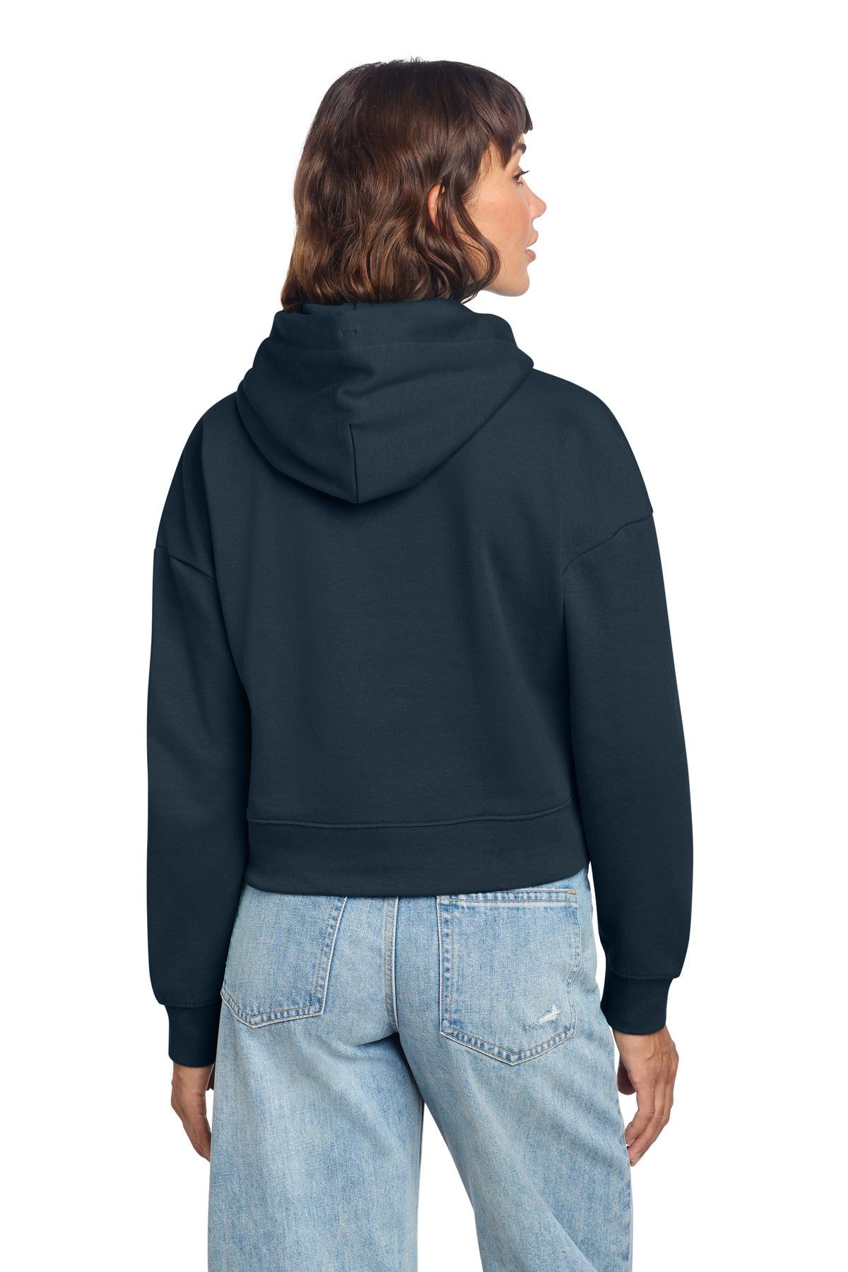Custom Embroidered District Sweatshirts in New Navy
