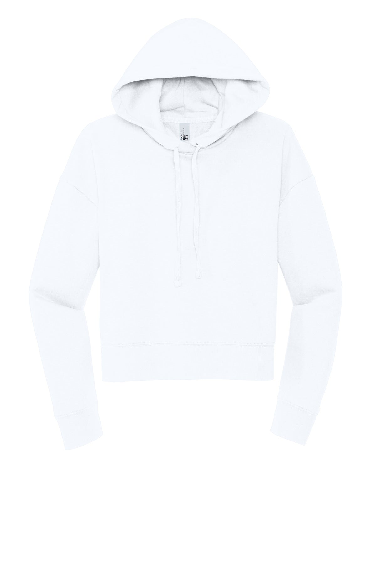 Custom Embroidered District Sweatshirts in White