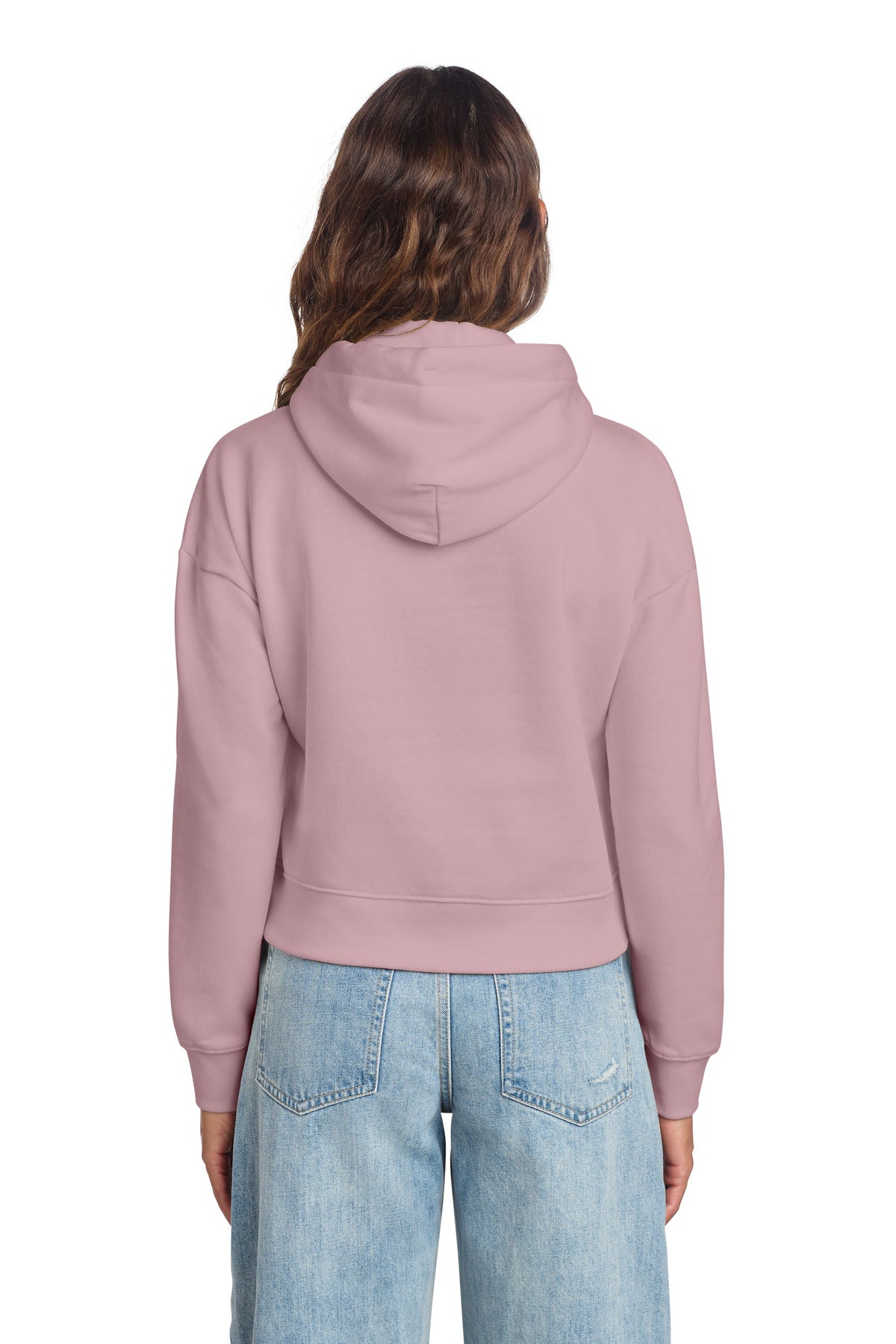 Custom Embroidered District Sweatshirts in Wisteria