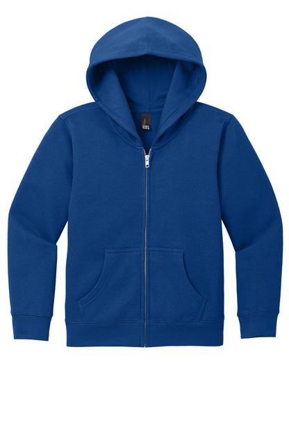 Custom Embroidered District Sweatshirts in Deep Royal