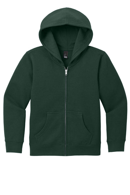 Custom Embroidered District Sweatshirts in Forest Green