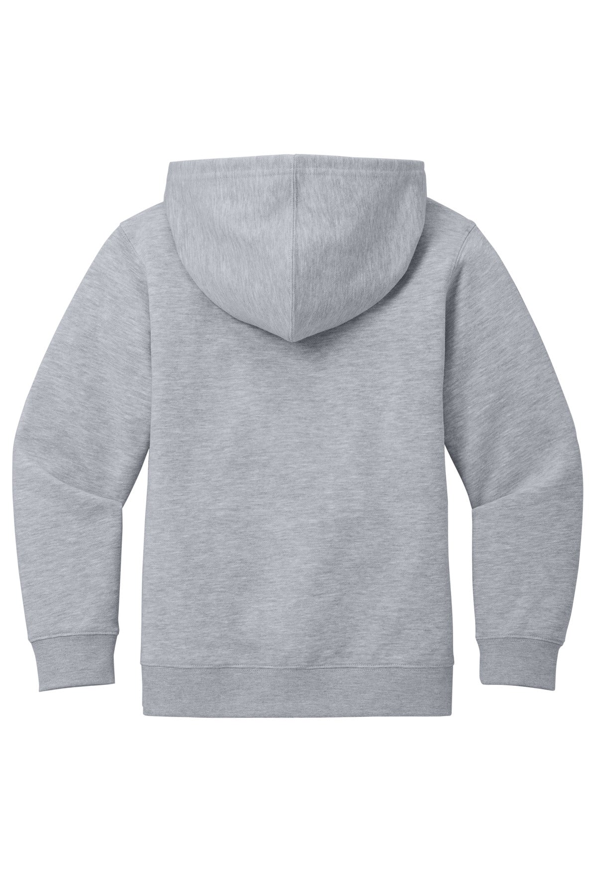Custom Embroidered District Sweatshirts in Light Heather Grey