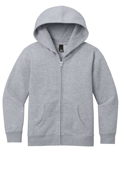 Custom Embroidered District Sweatshirts/Fleece in Light Heather Grey