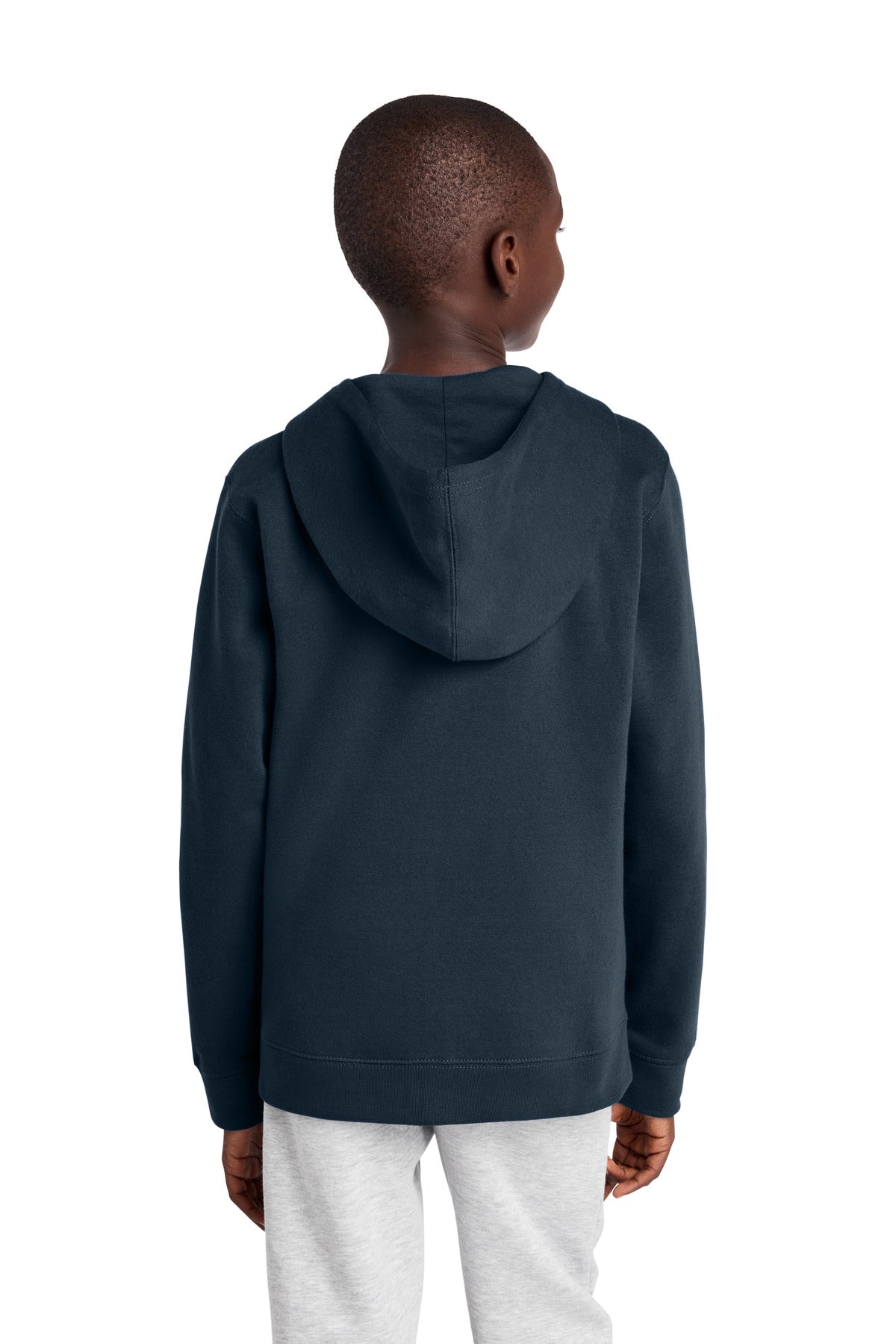 Custom Embroidered District Sweatshirts in New Navy