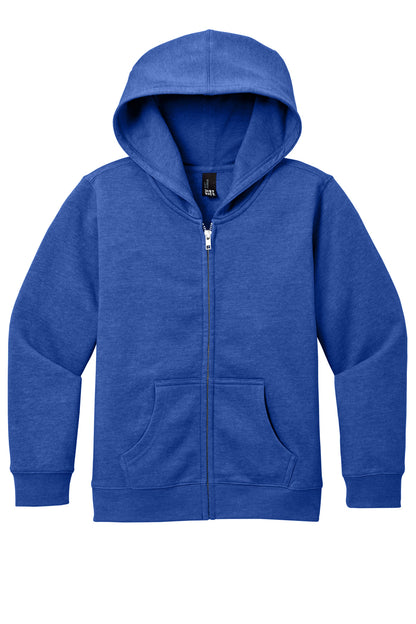 Custom Embroidered District Sweatshirts in Royal Frost