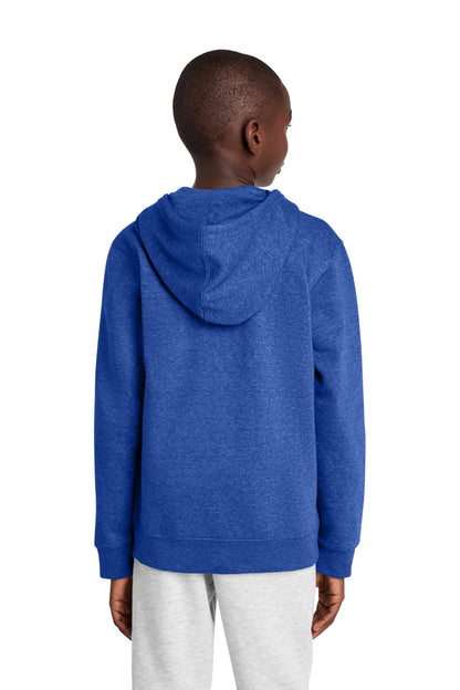 Custom Embroidered District Sweatshirts in Royal Frost
