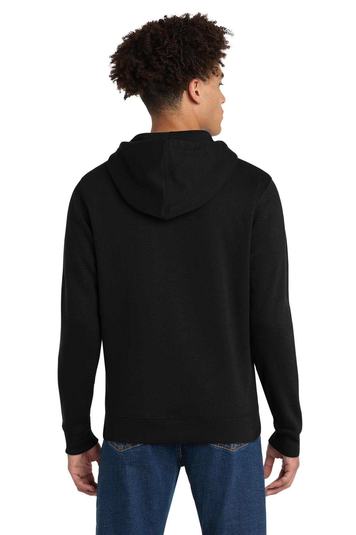 Custom Embroidered District Sweatshirts in Black