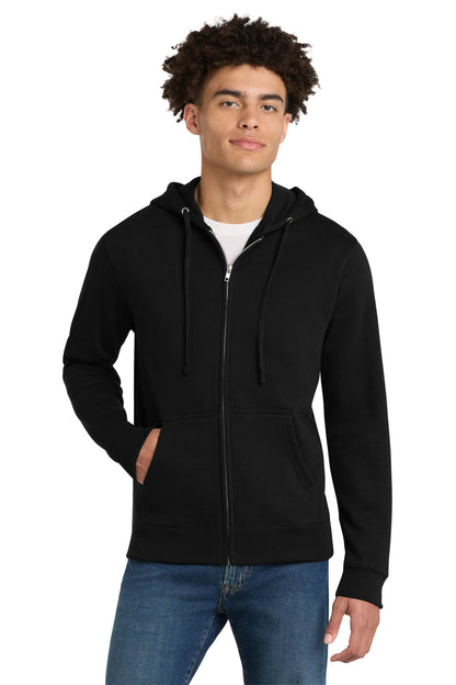 Custom Embroidered District Sweatshirts in Black