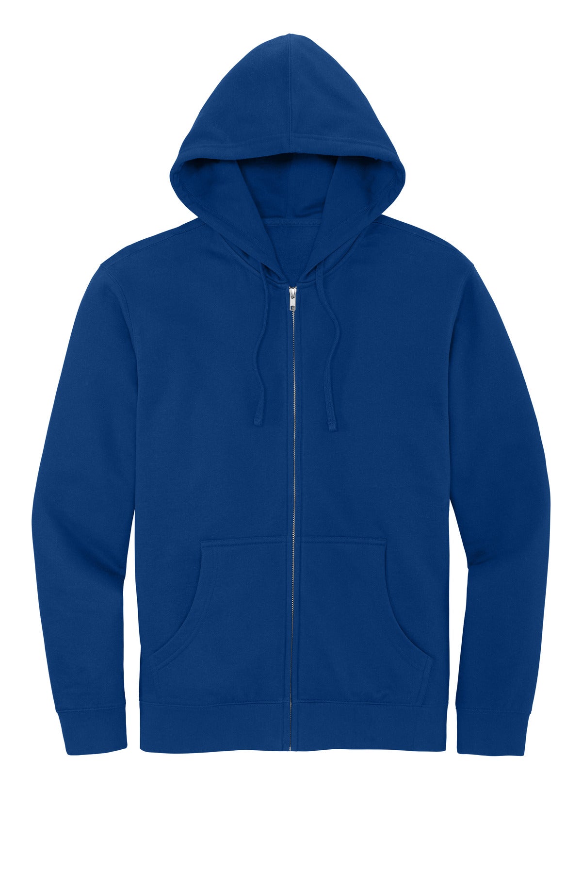 Custom Embroidered District Sweatshirts in Deep Royal