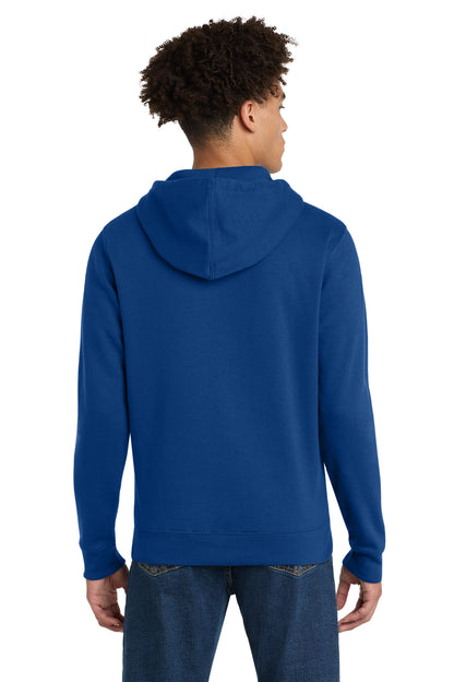 Custom Embroidered District Sweatshirts in Deep Royal