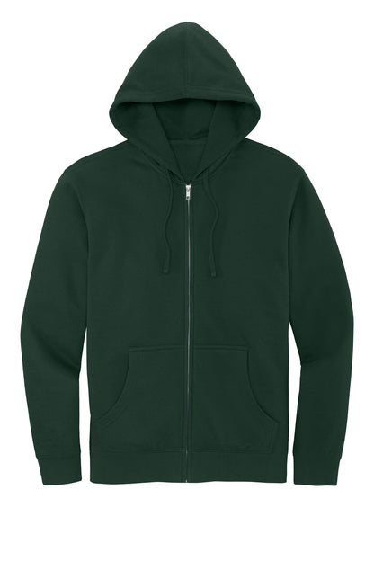 Custom Embroidered District Sweatshirts in Forest Green